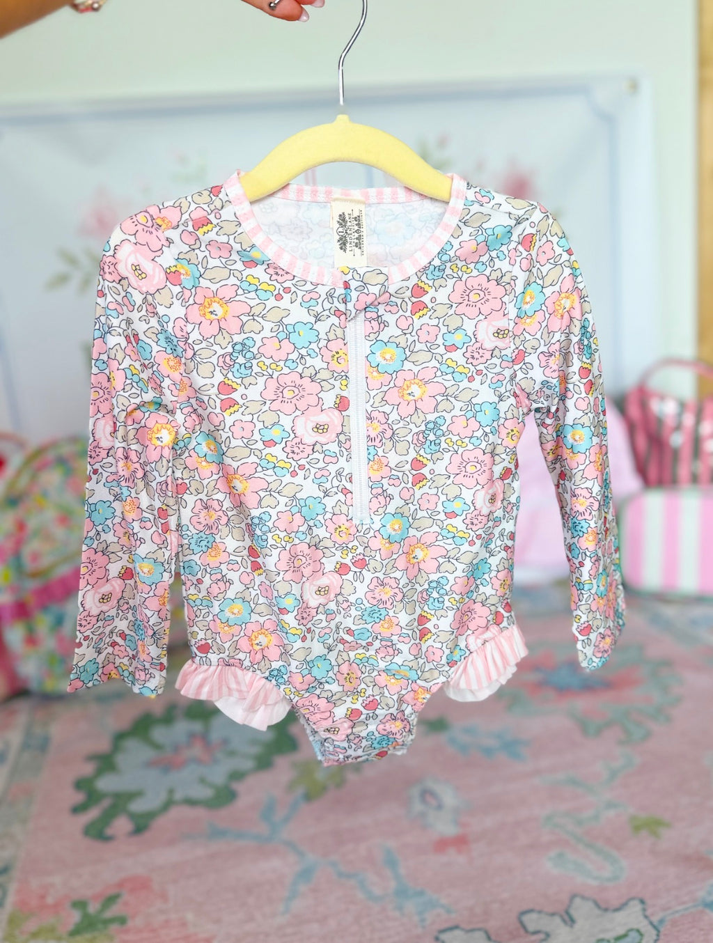 Floral Ruffle Swimmie Set