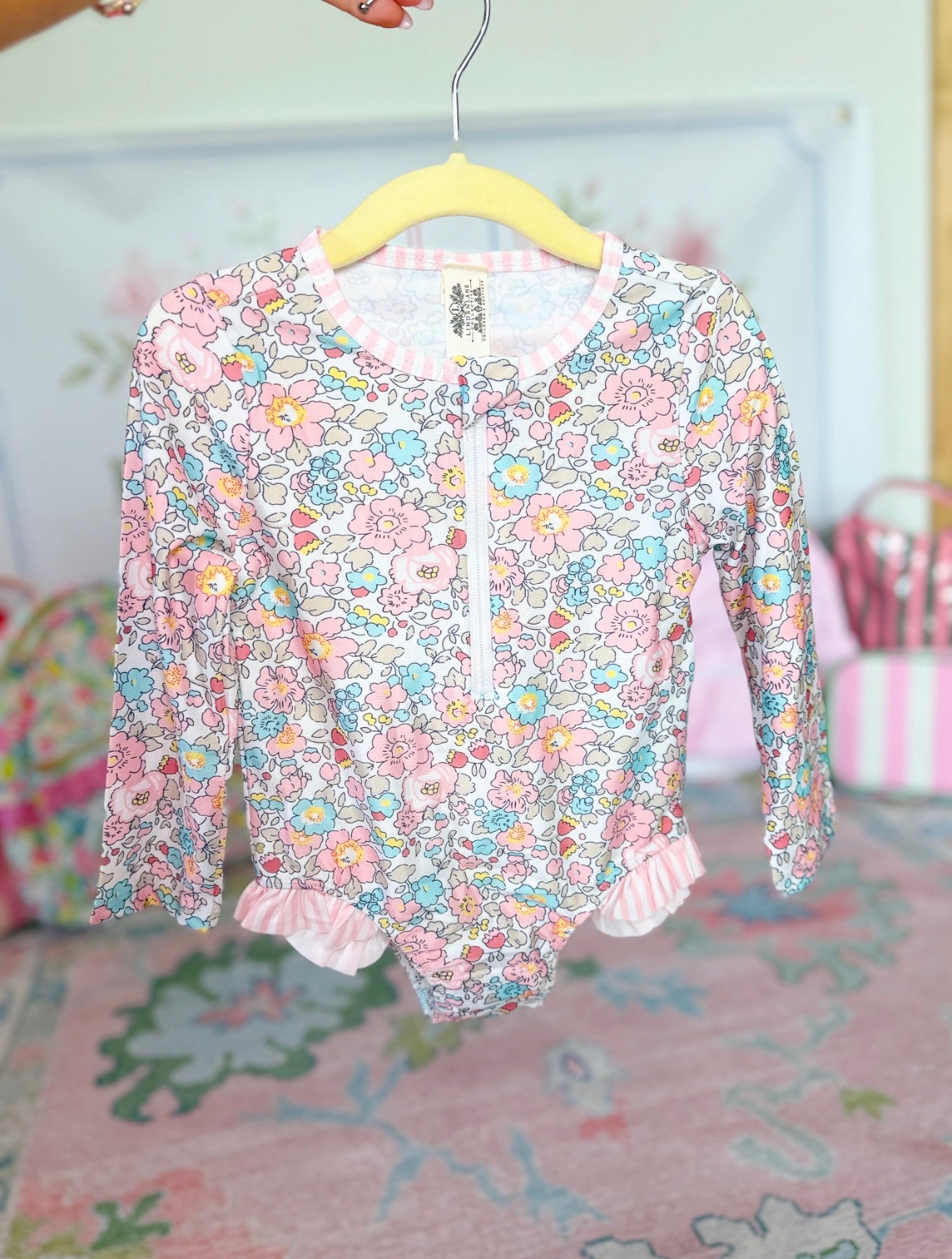 Floral Ruffle Swimmie Set