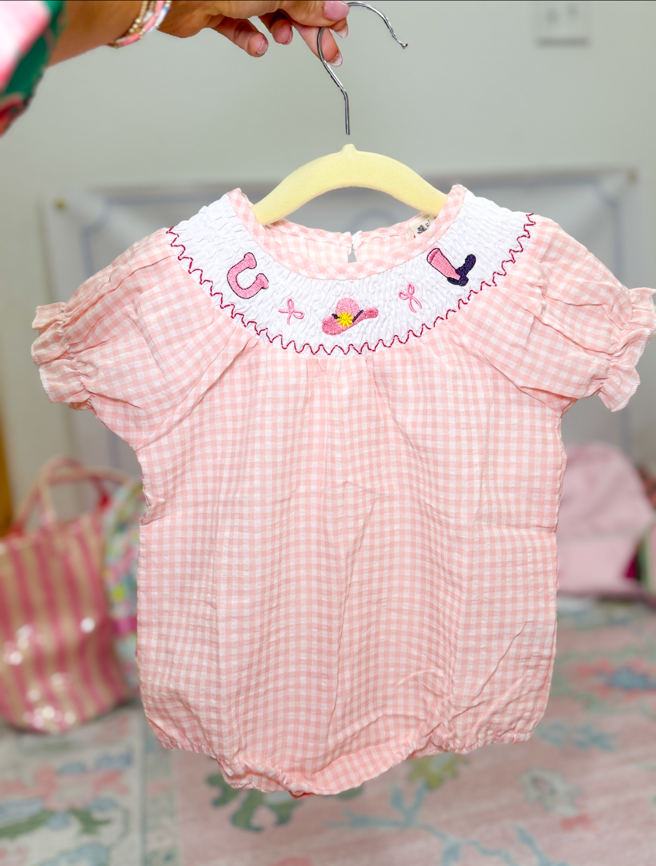 Cowgirl Smocked Bubble