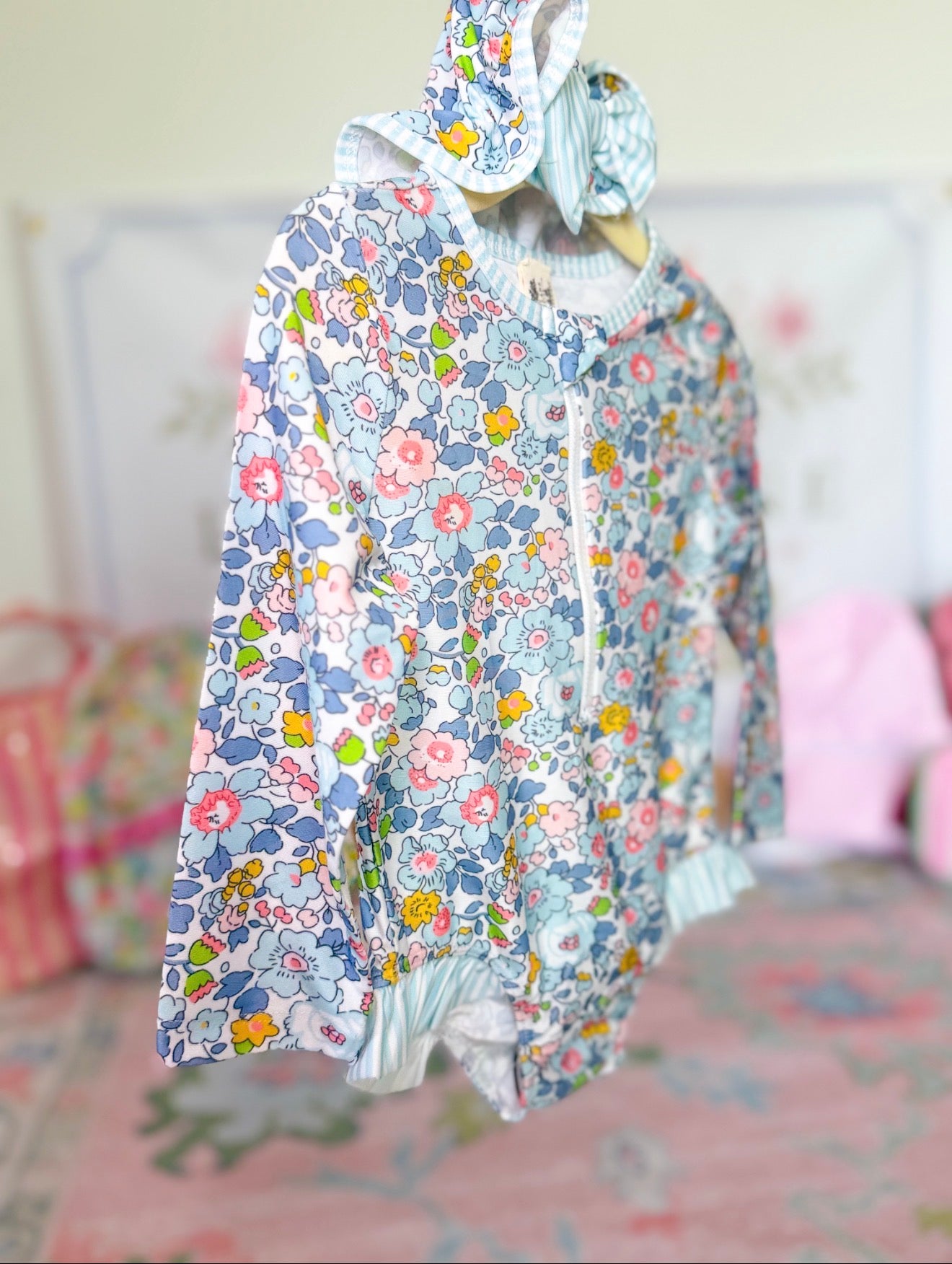 Floral Ruffle Swimmie Set