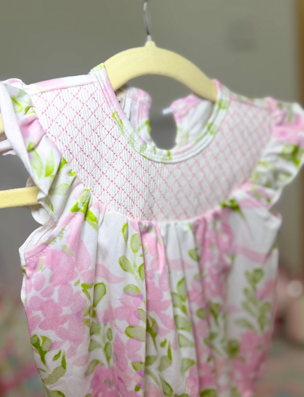 Floral Smocked Bubble