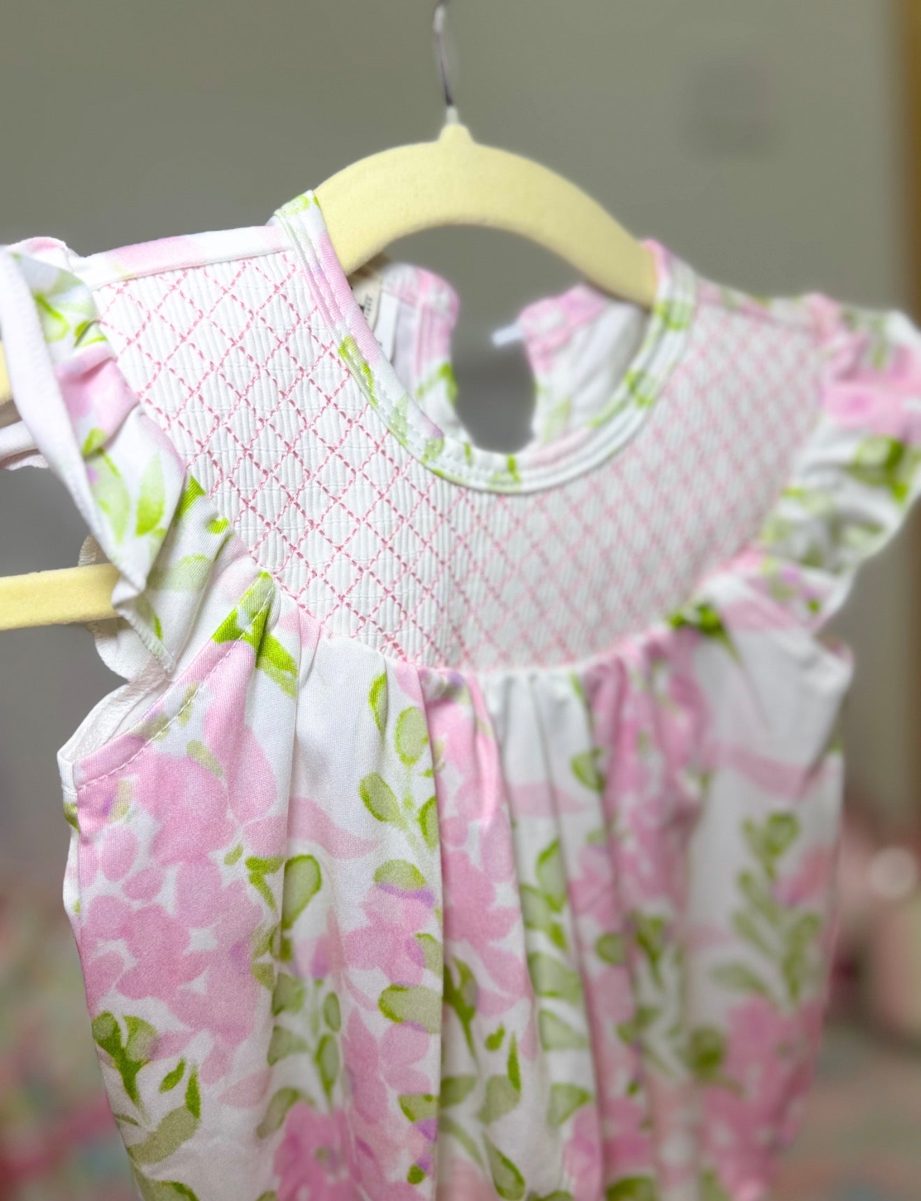 Floral Smocked Bubble
