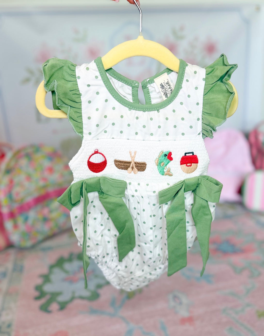 Smocked Fishing Romper