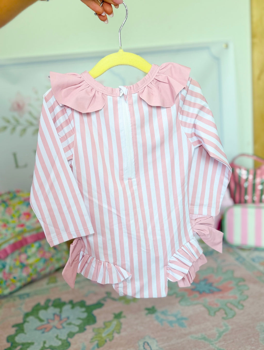 Striped Bow Swimmie Set