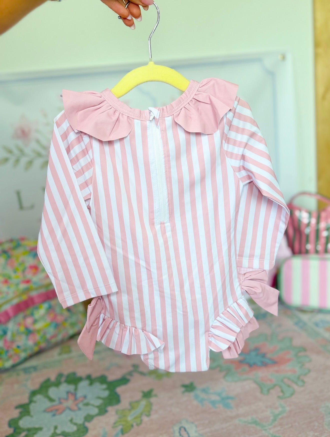 Striped Bow Swimmie Set