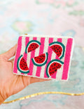 Watermelon Striped Pouch