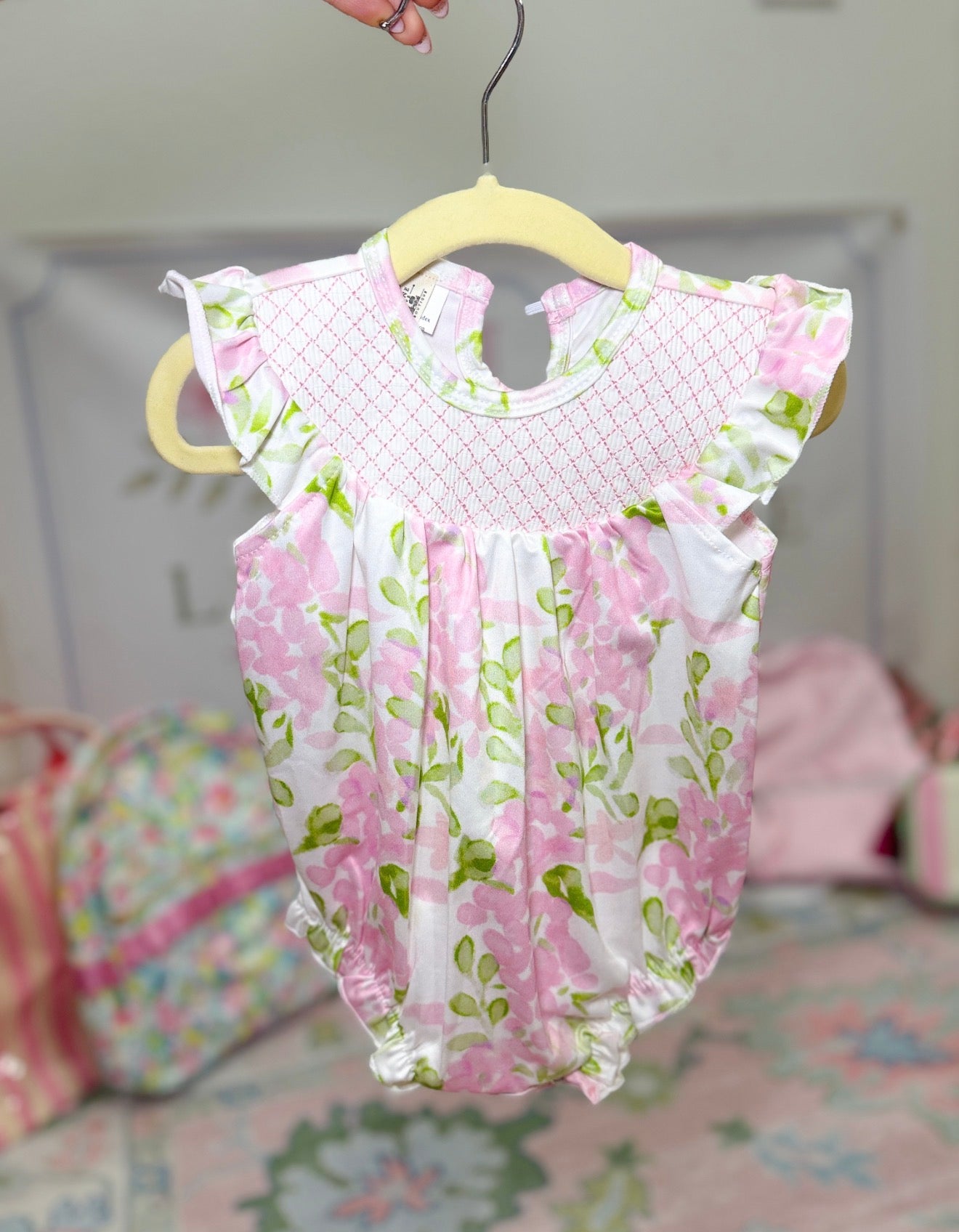 Floral Smocked Bubble