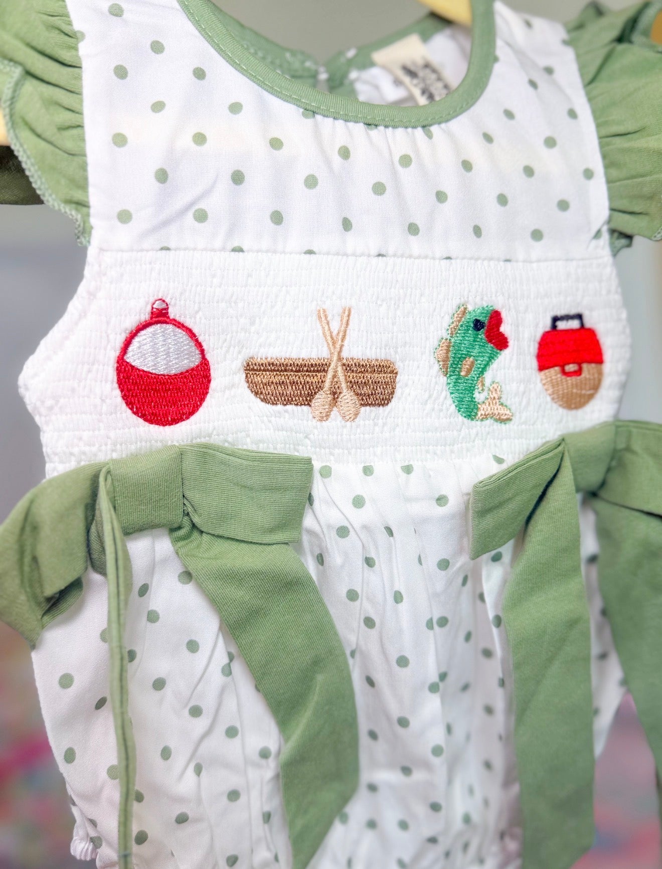 Smocked Fishing Romper