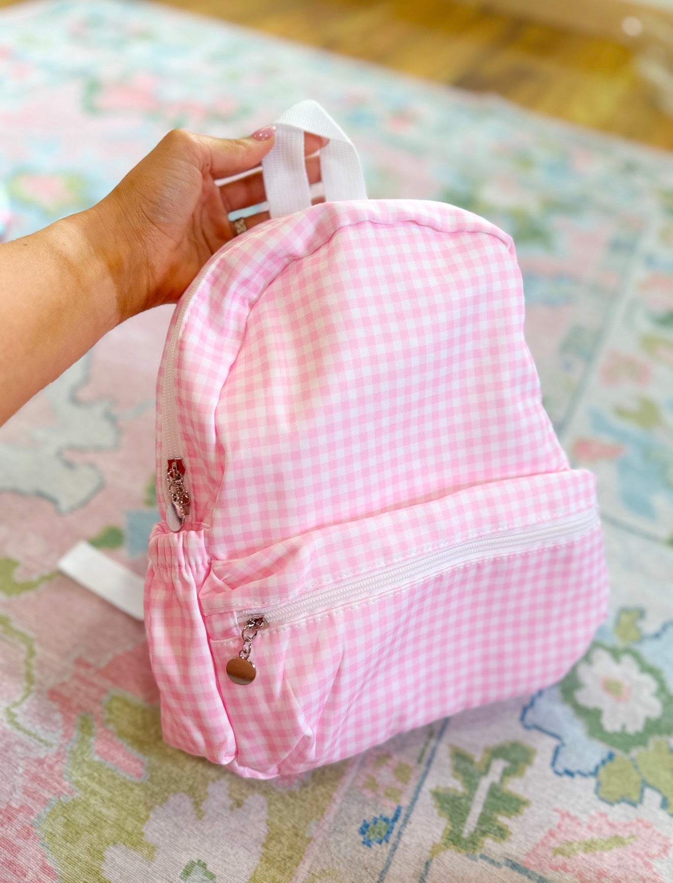 Gingham Backpack